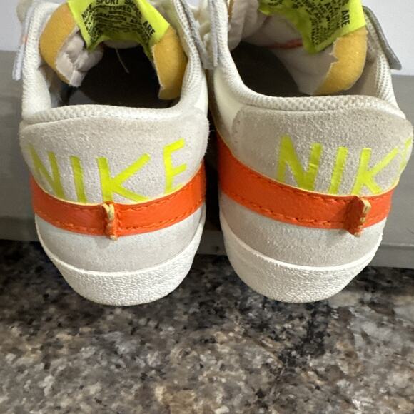 Nike Blazer Low 77 Jumbo DQ1470-103 Women Casual Shoes Sail/Rush Orange SIZE 9.5 - Picture 4 of 16